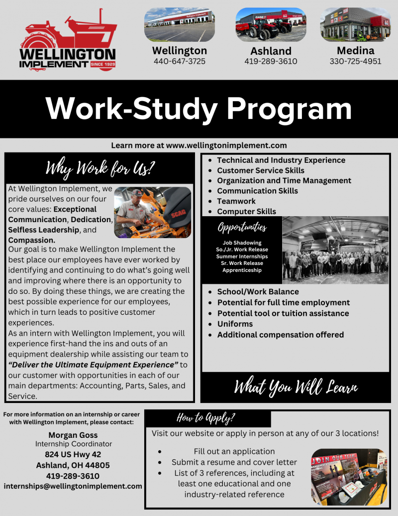 WI Work Study Program Flyer 2025