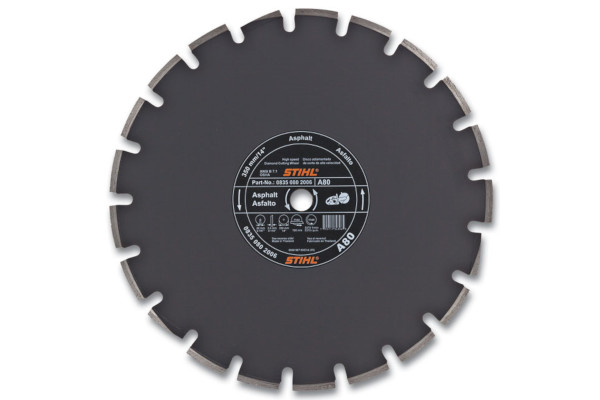 Stihl D-A 80 Diamond Wheel For Asphalt - Premium Grade for sale at Wellington Implement, Ohio