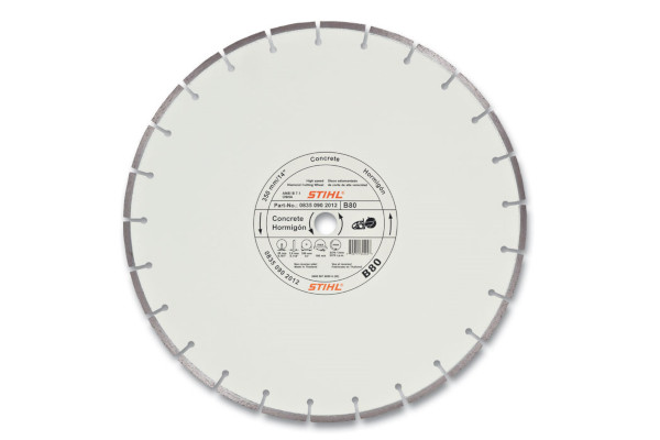 Stihl D-B 80 Diamond Wheel For Concrete - Premium Grade for sale at Wellington Implement, Ohio